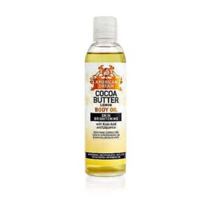 american dream cocoa butter lemon body oil 200ml
